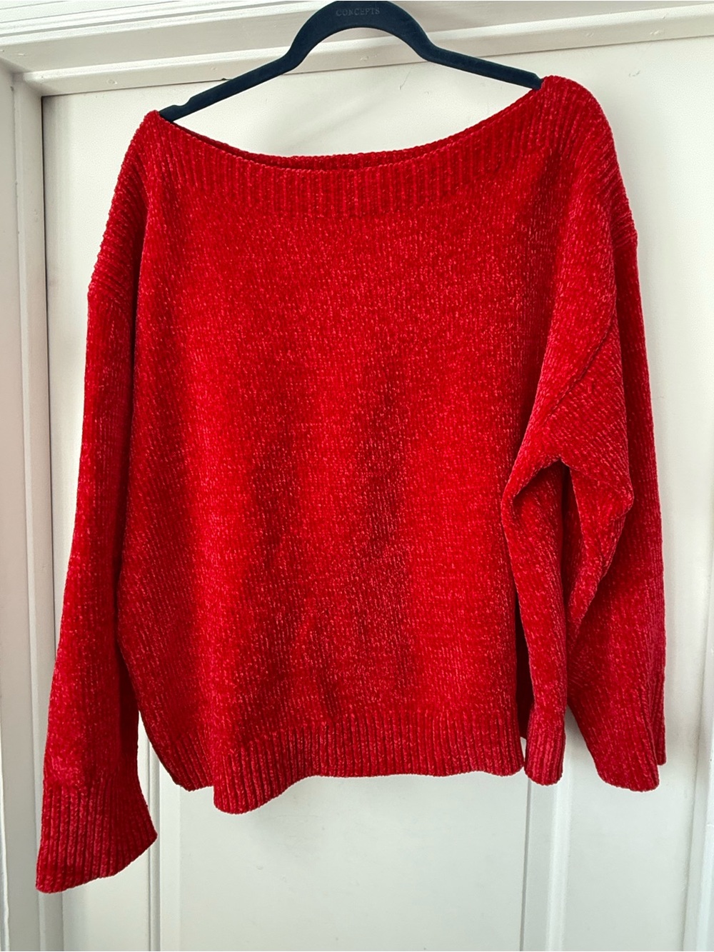 Tommy Bahama Red Chenille Scoop Neck Sweater NWOT XL
